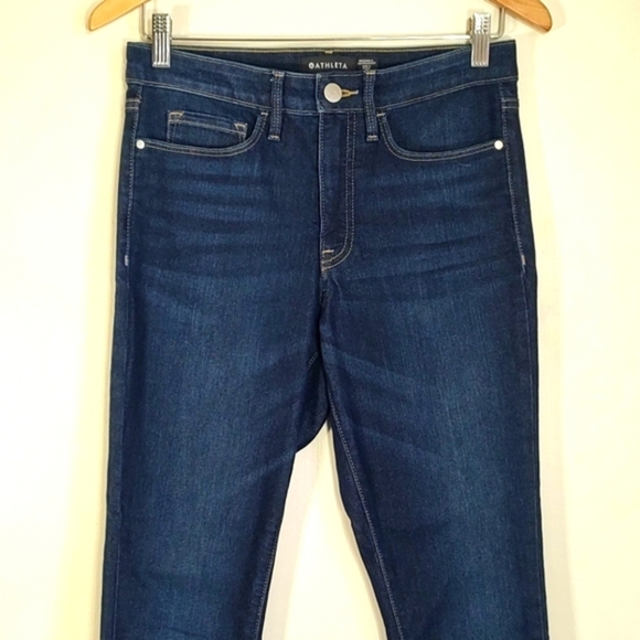 Athleta Women's Dark Blue Skinny Jeans - Picture 1 of 8